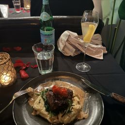 Filet Mignon and Lavender French 75 Filet Mignon and Lavender French 75