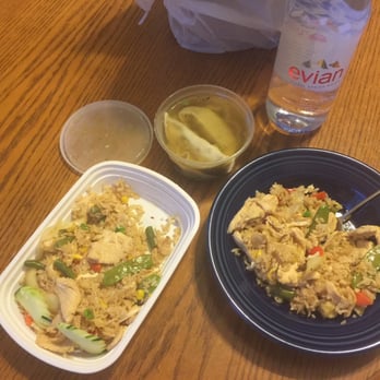 Green Papaya - Chicken fried rice (no pineapple) takeout and their dumpling soup. - Thai Near Me - Cincinnati, Ohio
