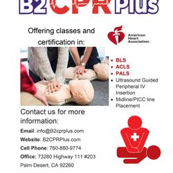 B2 CPR Plus - Medical Personnel Classes!
