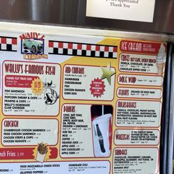 Wally's Drive-In - Updated menu 8/24/25 1/2