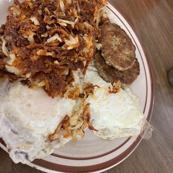 Crouse Cafe - Two eggs, sausage and hashbrowns - Cafes Near Me - Indianola, Iowa Crouse Cafe - Two eggs, sausage and hashbrowns - Cafes Near Me - Indianola, Iowa