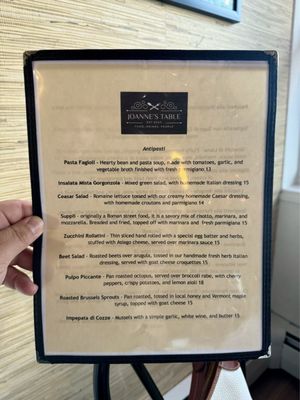 Menu photo 3 Joanne’s Table Fairfield, CT
