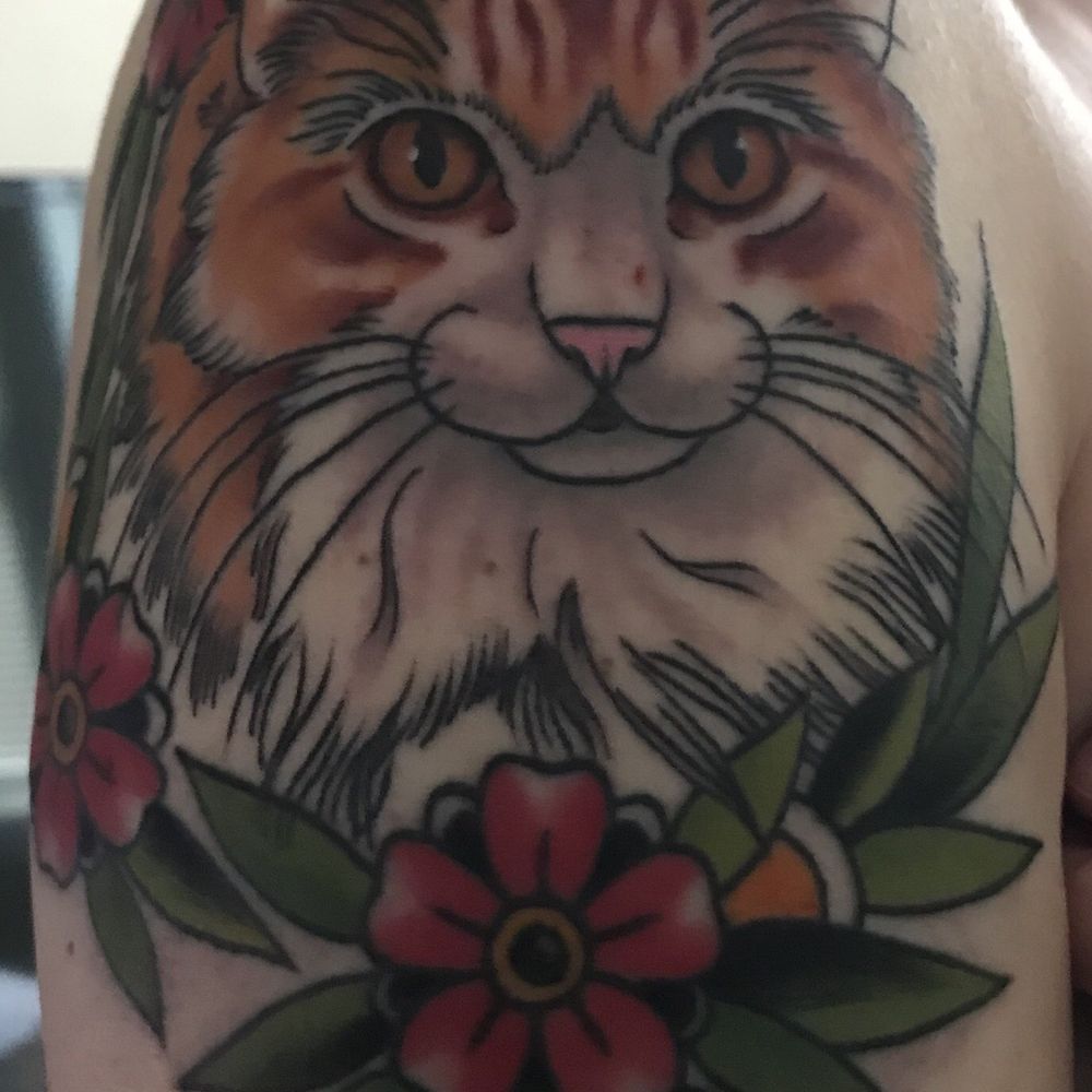 Good Faith Tattoos - Immediately after getting my tattoo. Attached is a photo so you can see how great he is of accuracy. - Tattoo Near Me - Boston, Massachusetts