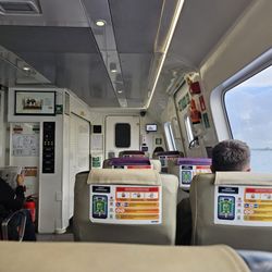 Hovertravel - Inside hovercraft