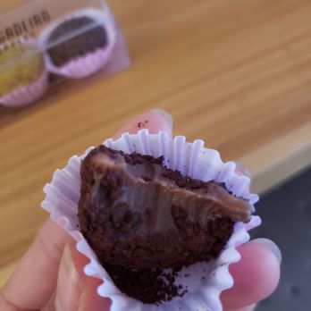 Brigadeiro Bakery - Texture of the dark chocolate brigaderio - Desserts Near Me - New York, New York Brigadeiro Bakery - Texture of the dark chocolate brigaderio - Desserts Near Me - New York, New York