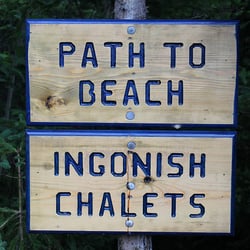 Ingonish Chalets - So you know you're on the right path...