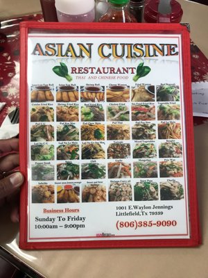 Menu photo 7 Asian Cuisine Littlefield, TX
