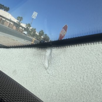 Affordable Mobile Glass - A whole that made when installing front car window - Windshield Installation & Repair Near Me