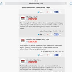 Illinois Dance Academy - Same reviews used on here but 5 years ago. Told you they were copied.
