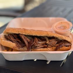 El Cubano - Tri Tri-Tip Sandwich Combo, delicious! First time.