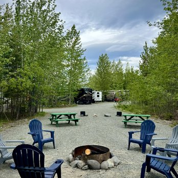 Moose Crossing RV Park - Fire pit area at Moose Crossing RV Park in Sterling Alaska. A perfect place to camp for your fishing and camping trip in Alaska. - Campgrounds Near Me - Sterling, Alaska Moose Crossing RV Park - Fire pit area at Moose Crossing RV Park in Sterling Alaska. A perfect place to camp for your fishing and camping trip in Alaska. - Campgrounds Near Me - Sterling, Alaska
