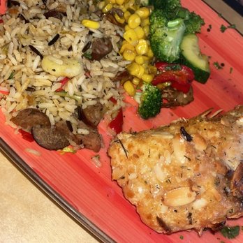 Brett's Bistro - Almond crusted salmon - Seafood Near Me - Red River, New Mexico