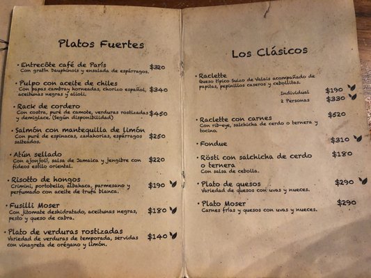 Menu photo 1 Moser - La Fabrica Santiago de Querétaro, QUE Menu photo 1 Moser - La Fabrica Santiago de Querétaro, QUE