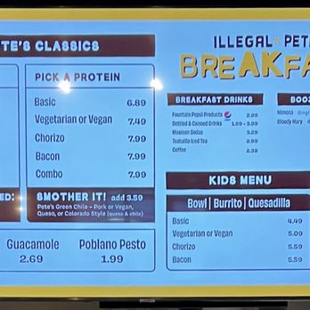 Illegal Petes - Breakfast menu - Mexican Near Me - Colorado Springs, Colorado Illegal Petes - Breakfast menu - Mexican Near Me - Colorado Springs, Colorado