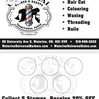 Universal Barber and Beauty - New Business Card Design - Hair Salons Near Me - Waterloo, Ontario Universal Barber and Beauty - New Business Card Design - Hair Salons Near Me - Waterloo, Ontario