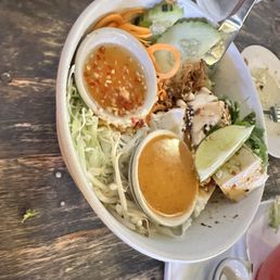 Summer bowl is saucy and scrumptious. Summer bowl is saucy and scrumptious.