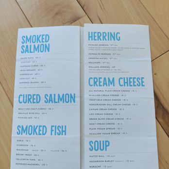 Russ & Daughters - Menu - Bagels Near Me - New York, New York