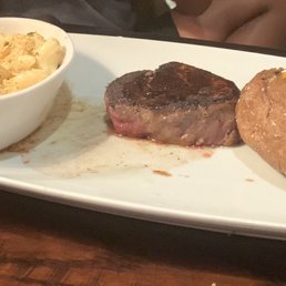 6 oz filet for the kid with Mac and cheese and baked potato 6 oz filet for the kid with Mac and cheese and baked potato