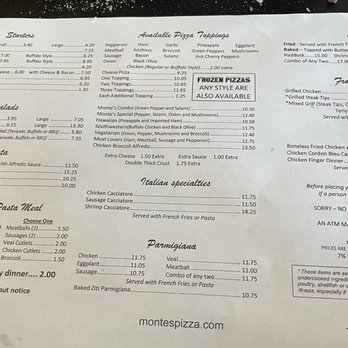 Monte's Restaurant - Menu - Pizza Near Me - Lynn, Massachusetts Monte's Restaurant - Menu - Pizza Near Me - Lynn, Massachusetts