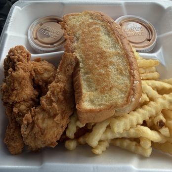 Raising Cane's Chicken Fingers - Big back Box Combo. Extra canes sauce - Fast Food Near Me - Chapel Hill, North Carolina Raising Cane's Chicken Fingers - Big back Box Combo. Extra canes sauce - Fast Food Near Me - Chapel Hill, North Carolina