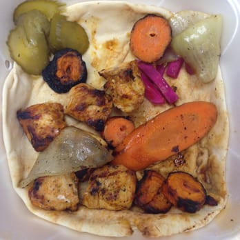 La Marsa Troy - The few pieces of chicken with veggies that I got for $19 bucks - Mediterranean Near Me - Troy, Michigan