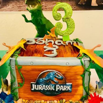 Amia Bakery - Jurassic theme birthday cake - Bakeries Near Me - Newark, California Amia Bakery - Jurassic theme birthday cake - Bakeries Near Me - Newark, California