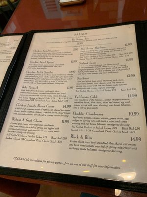 Menu photo 8 Olexa's Cafe, Cakes, and Catering Mountain Brook, AL