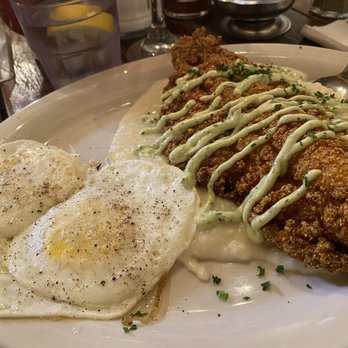 Toast - Catfish over grits - Breakfast & Brunch Near Me - New Orleans, Louisiana