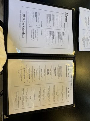Menu photo 7 1933 Bar+Kitchen Marysville, WA Menu photo 7 1933 Bar+Kitchen Marysville, WA