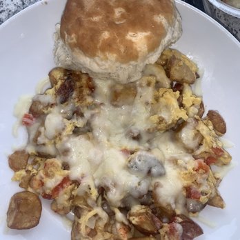 Another Broken Egg Cafe - crawfish skillet/scramble + andouille - Breakfast & Brunch Near Me - Ridgeland, Mississippi Another Broken Egg Cafe - crawfish skillet/scramble + andouille - Breakfast & Brunch Near Me - Ridgeland, Mississippi