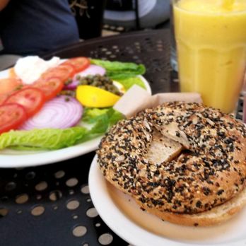 Urth Caffé-Pasadena - Smoked salmon plate with seeded bagel, not bad but my picture makes it look bomb. Meal with smoothie, $20+ - Cafes Near Me - Pasadena, California Urth Caffé-Pasadena - Smoked salmon plate with seeded bagel, not bad but my picture makes it look bomb. Meal with smoothie, $20+ - Cafes Near Me - Pasadena, California