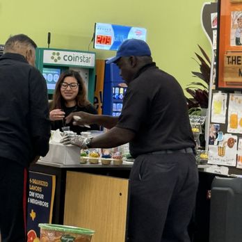 Kroger - Garvin with his samples and music! - Grocery Near Me - Tomball, Texas
