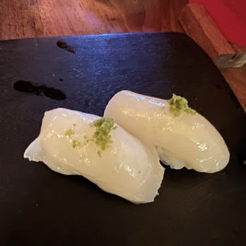 Uchiko Austin - Scallop Nama Hotate Nigiri - Sushi Bars Near Me - Austin, Texas Uchiko Austin - Scallop Nama Hotate Nigiri - Sushi Bars Near Me - Austin, Texas