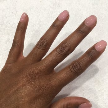 Luxe Nail Bar - My natural nails dipped in sheer pink. - Waxing Near Me - Phoenix, Arizona