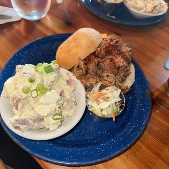 The Desoto Grill - Pulled Pork Sandwich with gluten free bun!! - Barbeque Near Me - Kalispell, Montana The Desoto Grill - Pulled Pork Sandwich with gluten free bun!! - Barbeque Near Me - Kalispell, Montana