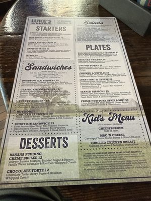 Menu photo 1 Luke's 32 Bridge Nashville, TN Menu photo 1 Luke's 32 Bridge Nashville, TN