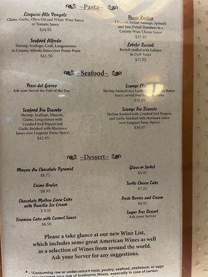 Menu photo 2 The Gourmet Room Laughlin, NV