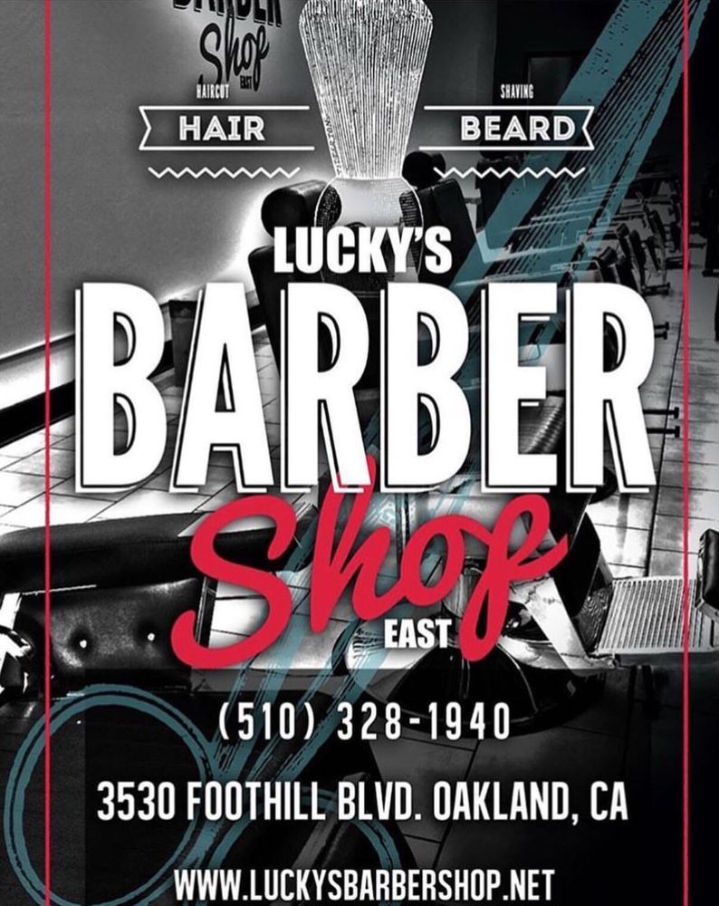 Lucky's Barber Shop Logo