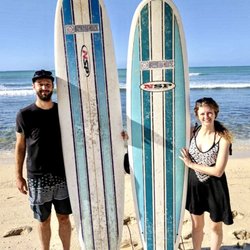 Boarding House Surfboard Rentals Hawaii - Matthew DeLuca on a recent visit to Ewa Beach...