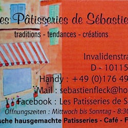 Les Patisseries de Sebastien - Geschäftskarte