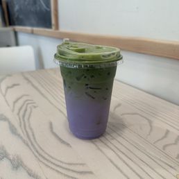 Ube Matcha Latte Ube Matcha Latte