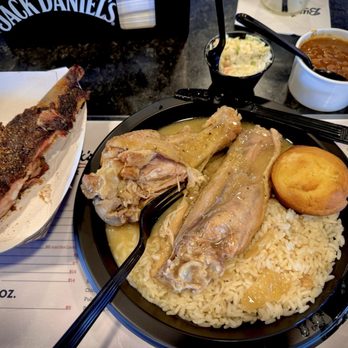 Billy Jacks BBQ - Thursday Special! Turkey wings, rice and gravy with cole slaw, baked beans, cornbread muffin, and a rib. - Barbeque Near Me - Jacksonville, Florida Billy Jacks BBQ - Thursday Special! Turkey wings, rice and gravy with cole slaw, baked beans, cornbread muffin, and a rib. - Barbeque Near Me - Jacksonville, Florida