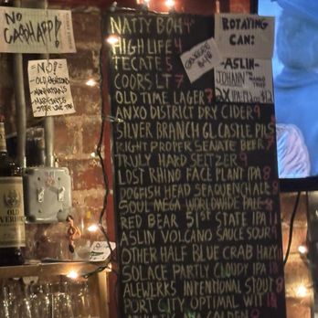 Showtime Lounge - bottles/cans menu ! - Dive Bars Near Me - Washington, DC, District of Columbia