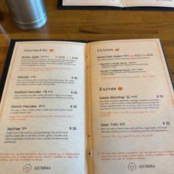 Ajumma Korean - Menu - Korean Near Me - Cary, North Carolina Ajumma Korean - Menu - Korean Near Me - Cary, North Carolina