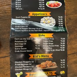 Crab House - Menu