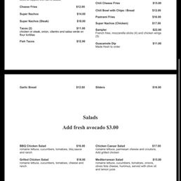 Menu Menu