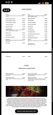Menu photo 2 Hookah Lounge Glendale, CA Menu photo 2 Hookah Lounge Glendale, CA
