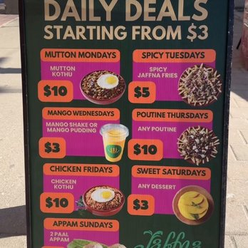 Jaffna Street Food - Daily Deals - Asian Fusion Near Me - Toronto, Ontario Jaffna Street Food - Daily Deals - Asian Fusion Near Me - Toronto, Ontario