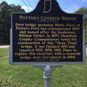 Potter's Bridge Park - Historical marker - Parks Near Me - Noblesville, Indiana Potter's Bridge Park - Historical marker - Parks Near Me - Noblesville, Indiana