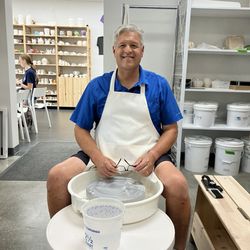 Paint and Fire - My husband is at the wheel!